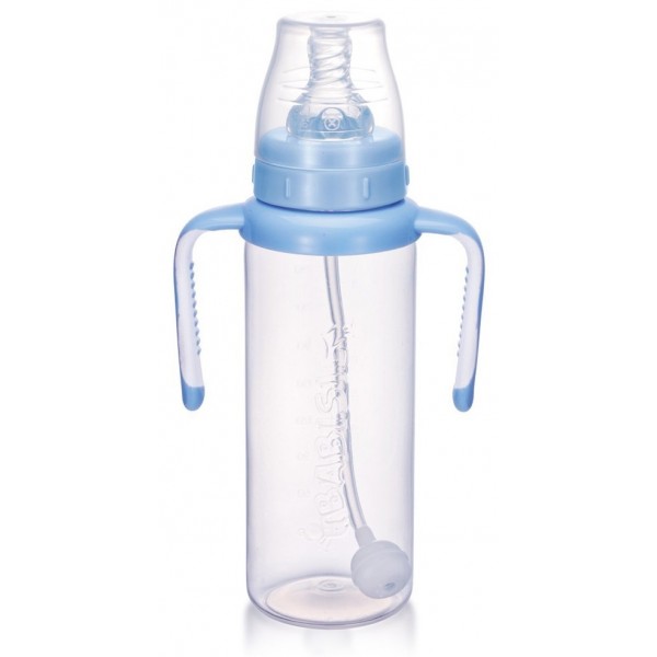 Standard PP Flexi-Straw Bottle 270ml - Light Blue - Babisil - BabyOnline HK