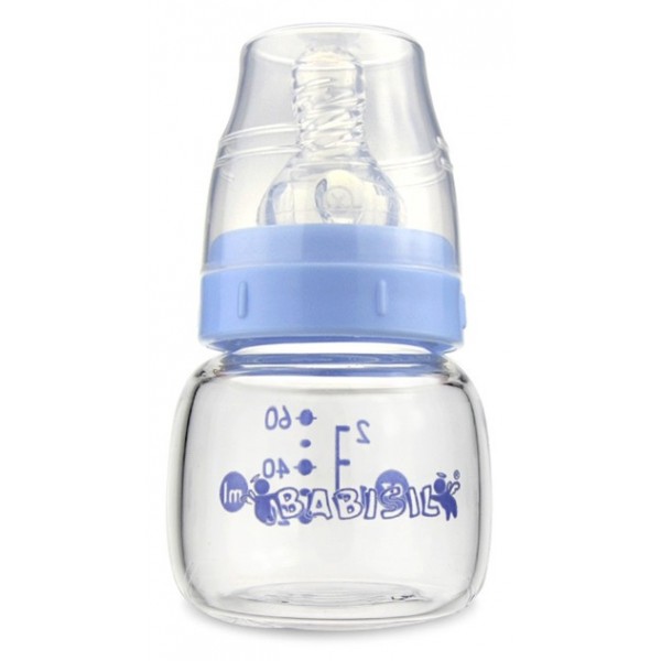 玻璃瓶 - 60ml / 2oz (藍色) - Babisil - BabyOnline HK