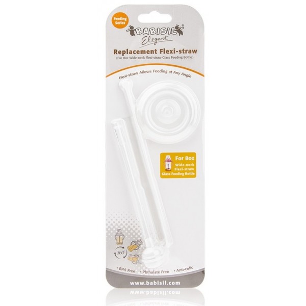 Replacement Flexi-Straw (Wide Neck Glass Bottle) - Babisil