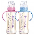 PPSU Flexi-Straw Feeding Bottle 270ml - Pink - Babisil - BabyOnline HK