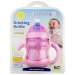 Drinking Bottle with Straw 240ml - Pink - Babisil - BabyOnline HK