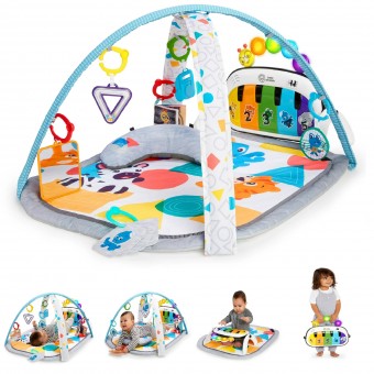 Kickin' Tunes 4-in-1 Baby Activity Gym & Tummy Time Play Mat with Piano