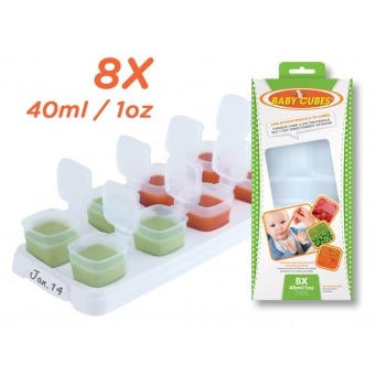 Baby Cubes - Food Tray - 1oz/40ml x 8