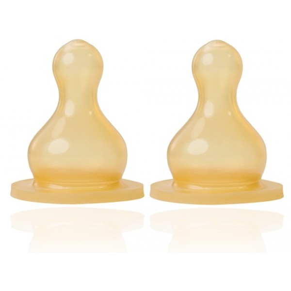 Latex Nipple Round, Standard Bottle (Size Uni) - Baby-Nova - BabyOnline HK