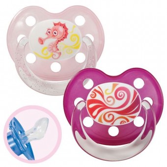 Silicone Orthodontic Pacifier (Size 2) - 2 pcs
