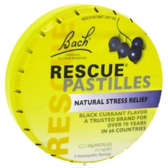 Rescue Pastilles - Natural Stress Relief - BlackCurrant (UK) 50g
