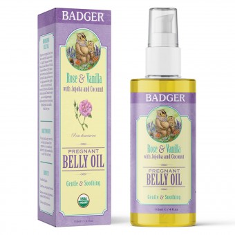 Badger - Organic Pregnant Belly Oil (Rose & Vanilla) 118ml