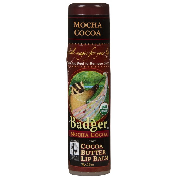 Cocoa Butter Lip Balm (Mocha Cocoa) 0.25oz - Badger - BabyOnline HK