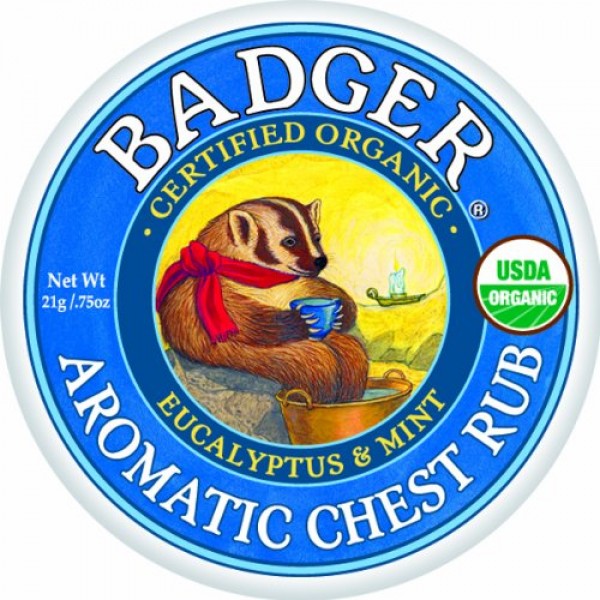 Organic Aromatic Chest Rub - 0.75oz - Badger - BabyOnline HK
