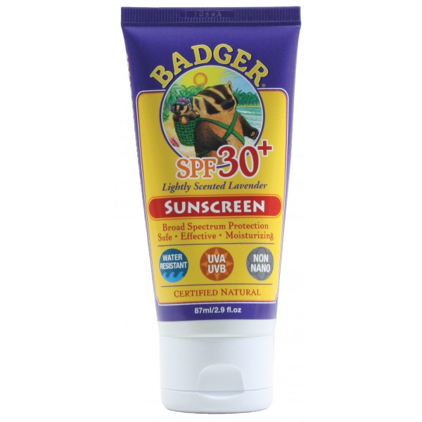 SPF30+ - Lightly Scented Lavender Sunscreen 2.9 oz - Badger - BabyOnline HK