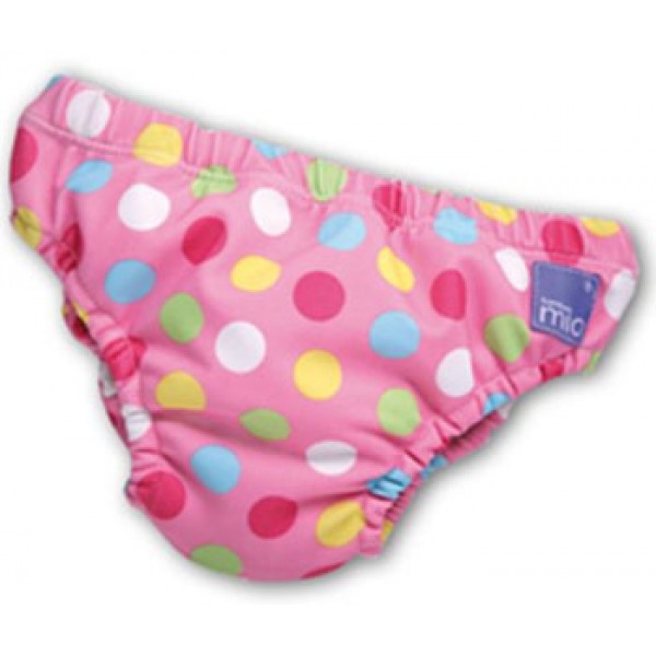 Swim Nappy - Pink Spots - Size S (2-6m) - Bambino Mio - BabyOnline HK