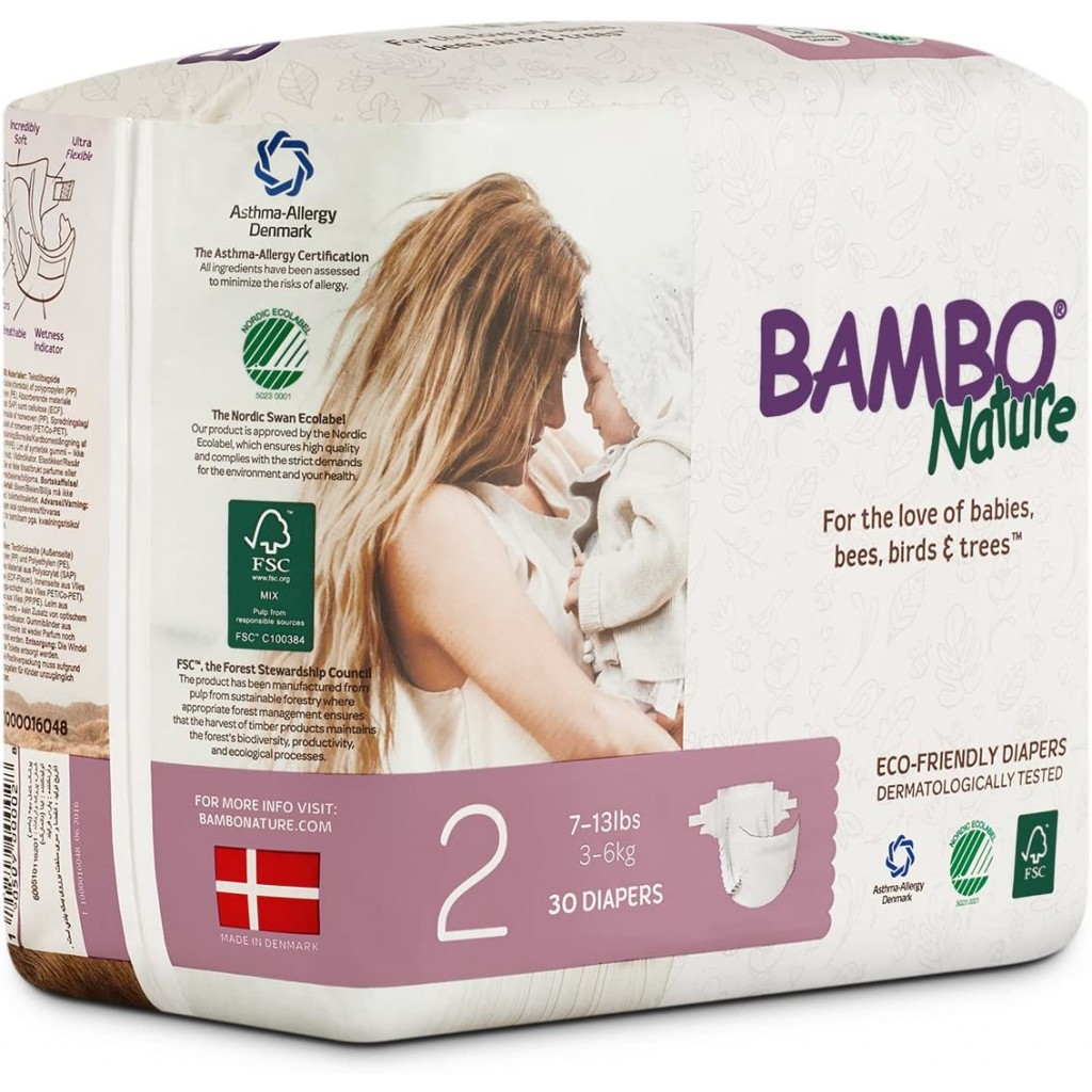 Bambo Nature Dream Baby - Size (30 diapers) - BabyOnline