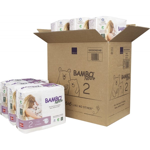 Bambo Nature Dream Baby Diapers - Size 2 (30 diapers) - 6 packs - Bambo Nature - BabyOnline HK