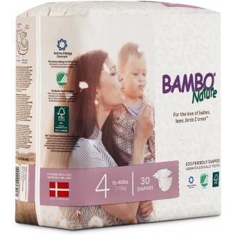 Bambo Nature Dream 嬰兒紙尿片 - 4 號 (30 片)