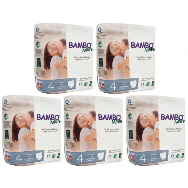 Bambo Nature Dream Training Pants - Size 4 (22 pants) - 5 packs - Bambo Nature - BabyOnline HK