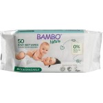 Bambo Nature 100% 可生物分解嬰兒濕紙巾 (50片) x 14包 - Bambo Nature - BabyOnline HK