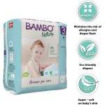Bambo Nature - Rash Free ECO Baby Diapers - Size 3 (28 diapers) - 6 packs - Bambo Nature