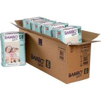 Bambo Nature - 零敏環保嬰兒學習褲 - 6 號 (18條) - 5包