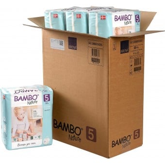 Bambo Nature - Rash Free ECO Baby Diapers - Size 5 (22 diapers) - 6 packs