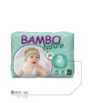 有機嬰兒紙尿片 - 加細 2 號 (30 片) - Bambo Nature - BabyOnline HK