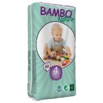 有機嬰兒紙尿片 - 中碼 4 號 (60 片) - Bambo Nature - BabyOnline HK