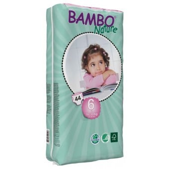 Premium Eco Baby Diapers - Size 6 XL (44 diapers)