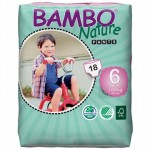 有機嬰兒紙尿褲 - 加大碼 6 號 (18 條) - 5 包 - Bambo Nature - BabyOnline HK
