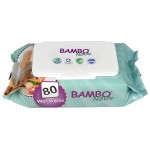 Bambo Nature Baby Wet Wipes (80pcs) - Bambo Nature - BabyOnline HK