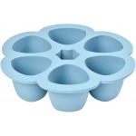 Mutliportions - Silicone Multi-Containers with Cover (6 x 90ml / 3oz) - Windy Blue - BEABA - BabyOnline HK