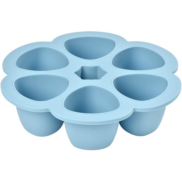 Mutliportions - Silicone Multi-Containers with Cover (6 x 90ml / 3oz) - Windy Blue - BEABA - BabyOnline HK