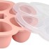 Mutliportions - Silicone Multi-Containers with Cover (6 x 90ml / 3oz) - Vintage Pink