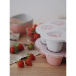 Mutliportions - Silicone Multi-Containers with Cover (6 x 90ml / 3oz) - Vintage Pink - BEABA - BabyOnline HK
