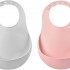 Silicone Bib - Pack of 2 (Old Pink/Light Grey)