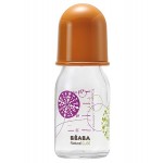 BEABA - Standard Baby Feeding Glass Bottle 110ml (Gipsy) - Set of 3 - BEABA - BabyOnline HK