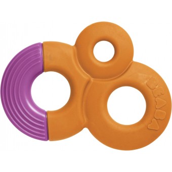 Baby Teether with Case (Orange/Pink)