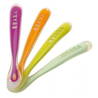 First Stage Soft Silicone Spoon (Set of 4)