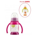 Standard PP Baby Feeding Bottle with Handle 140ml (Lime/Orange) - BEABA - BabyOnline HK
