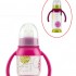Standard PP Baby Feeding Bottle with Handle 140ml (Purple/Lime)