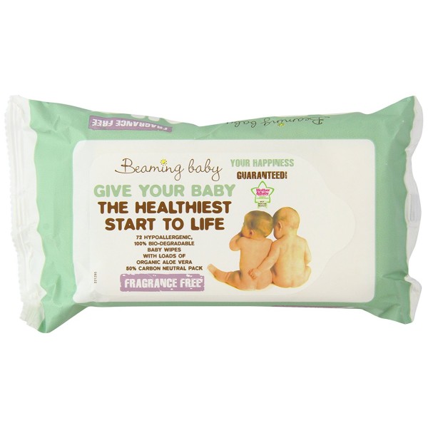 有機嬰兒濕紙巾 (72 片) - Beaming Baby - BabyOnline HK