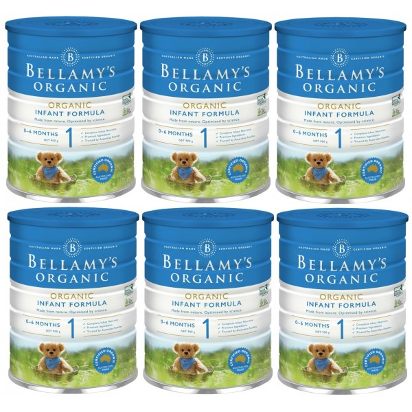 Organic Infant Formula 900g (6 cans) - Bellamy's - BabyOnline HK