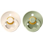 BIBS - Colour Latex Pacifier (Size 1) - Ivory / Sage - BIBS - BabyOnline HK