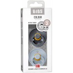 BIBS - Colour Latex Pacifier (Size 2) - Iron / Baby Blue - BIBS - BabyOnline HK