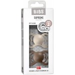 BIBS - Supreme Silicone Pacifier (Size 2) - Vanilla / Dark Oak - BIBS - BabyOnline HK