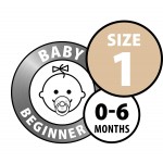BIBS - Colour Latex Pacifier (Size 1) - Iron / Baby Blue - BIBS - BabyOnline HK