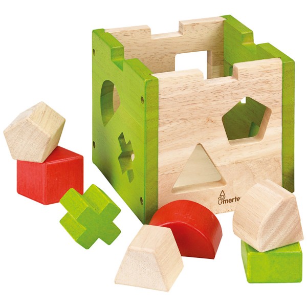 Simply Green - Shape Sorter Box Geometric - Bino Mertens - BabyOnline HK