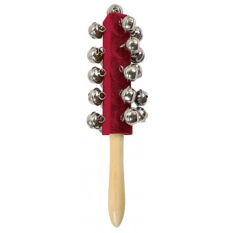Jingle Stick with 21 Bells - Red