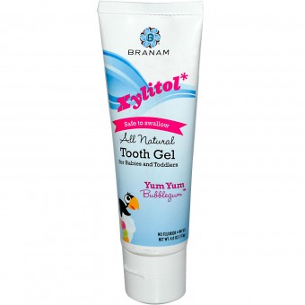 All Natural Xylitol Tooth Gel for Babies and Toddlers (Yum Yum Bubblegum™)