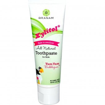 All Natural Xylitol Toothpaste for Kids (Yum Yum Bubblegum™)