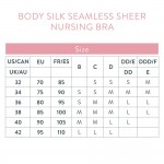 Body Silk Seamless Sheer Nursing Bra (Black) - Size S - Bravado - BabyOnline HK