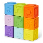 KaledioCubes - 9 Pieces Stack & Squeeze Blocks - Bright Starts - BabyOnline HK